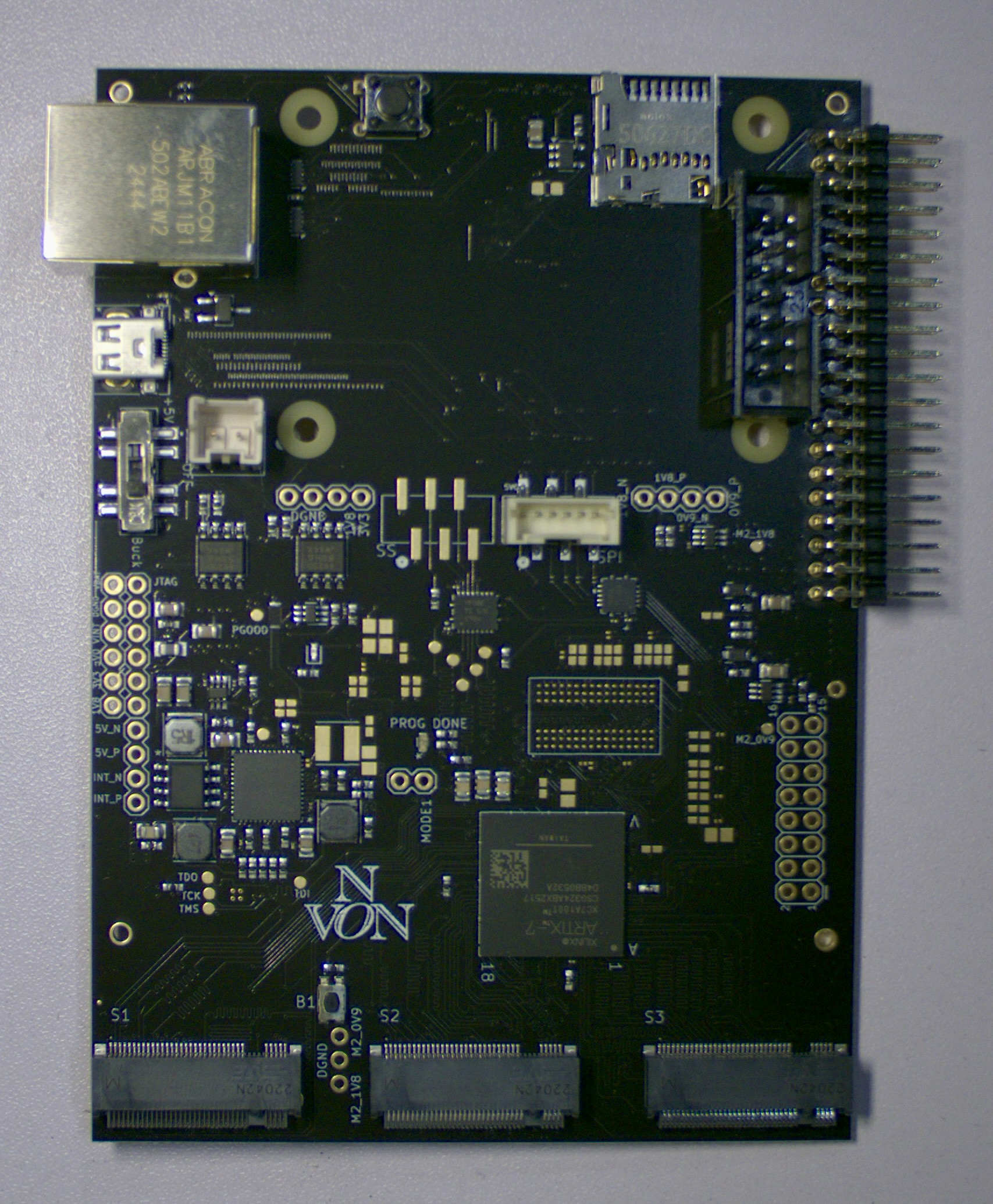 Non-Von programmable AI accelerator board